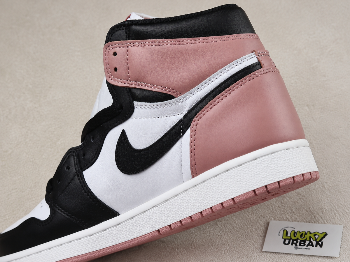 NIKE AIR JORDAN 1 PRETO / ROSA / BRANCO
