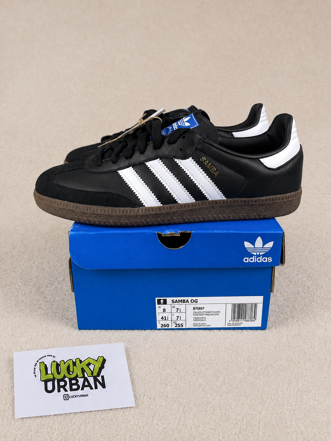 ADIDAS SAMBA PRETO / BRANCO