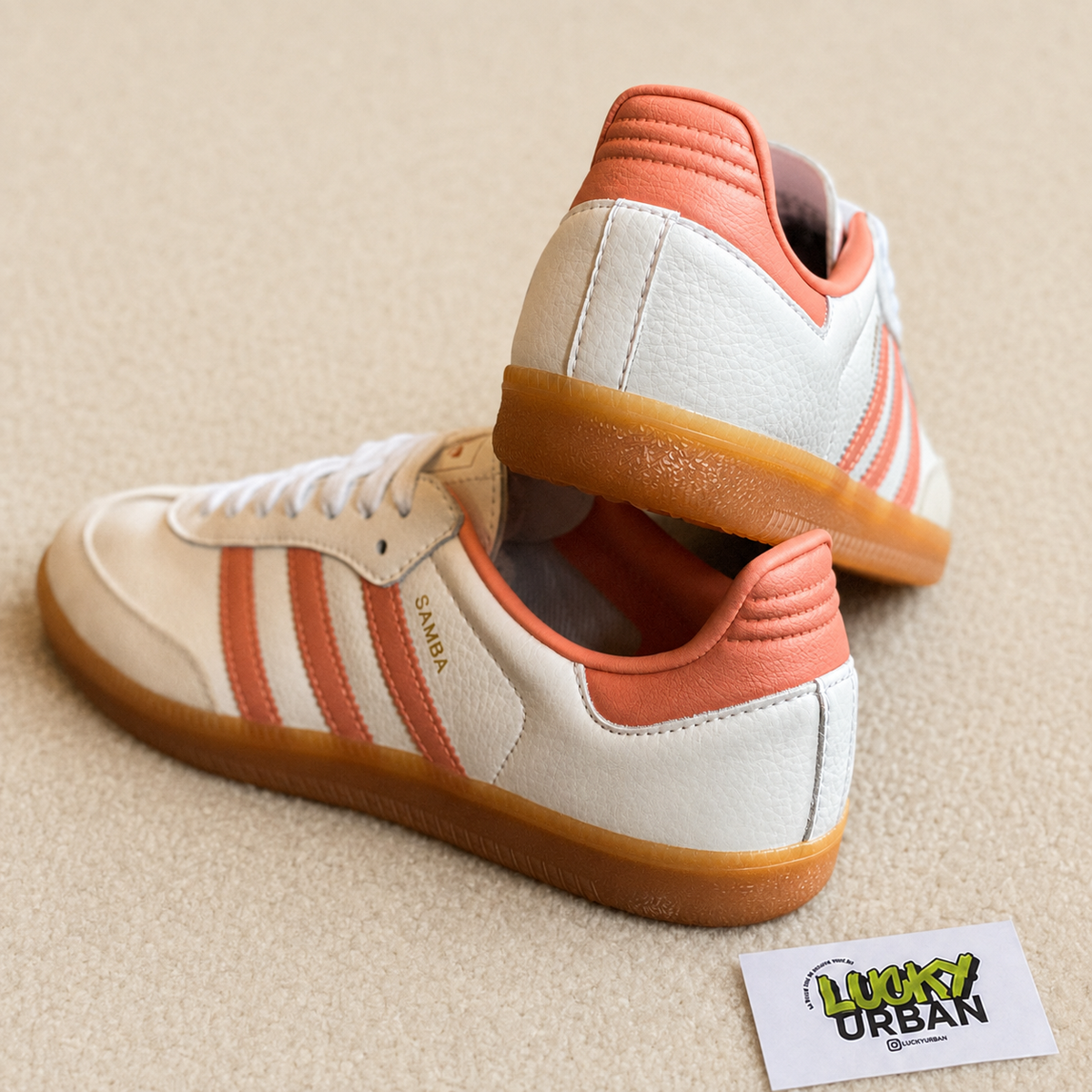 ADIDAS SAMBA BRANCO / ROSA