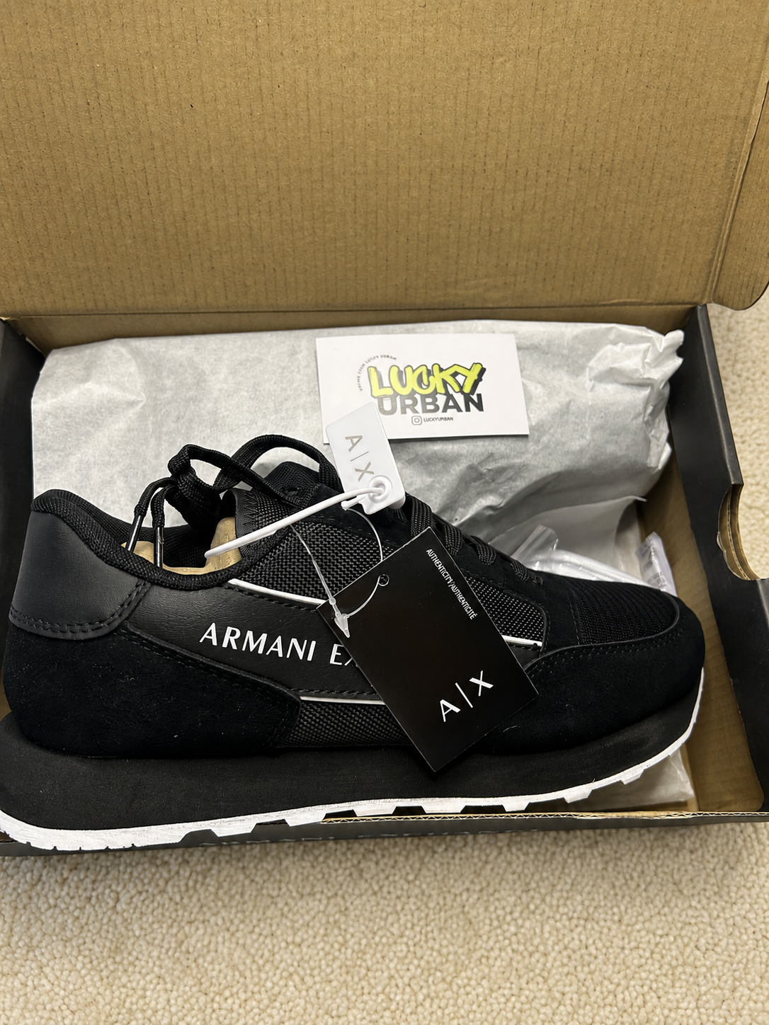 ARMANI EXCHANGE RUNNER PRETO