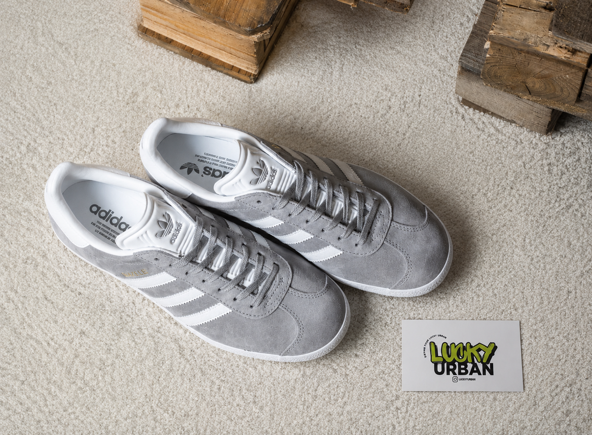 ADIDAS GAZELLE CINZA / BRANCO