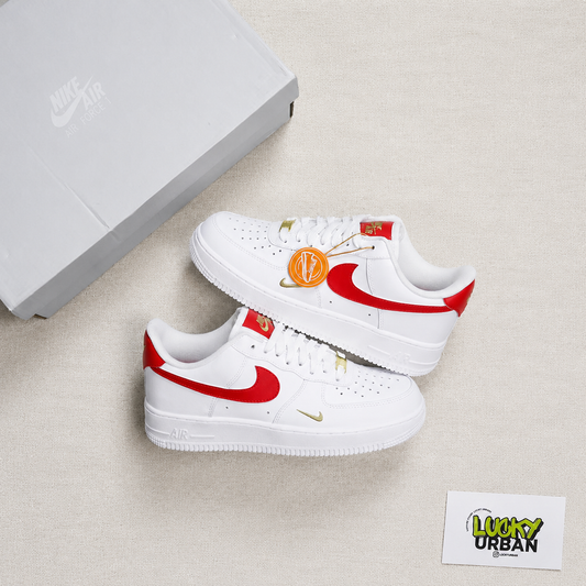 NIKE AIR FORCE 1 LOW BRANCO / VERMELHO