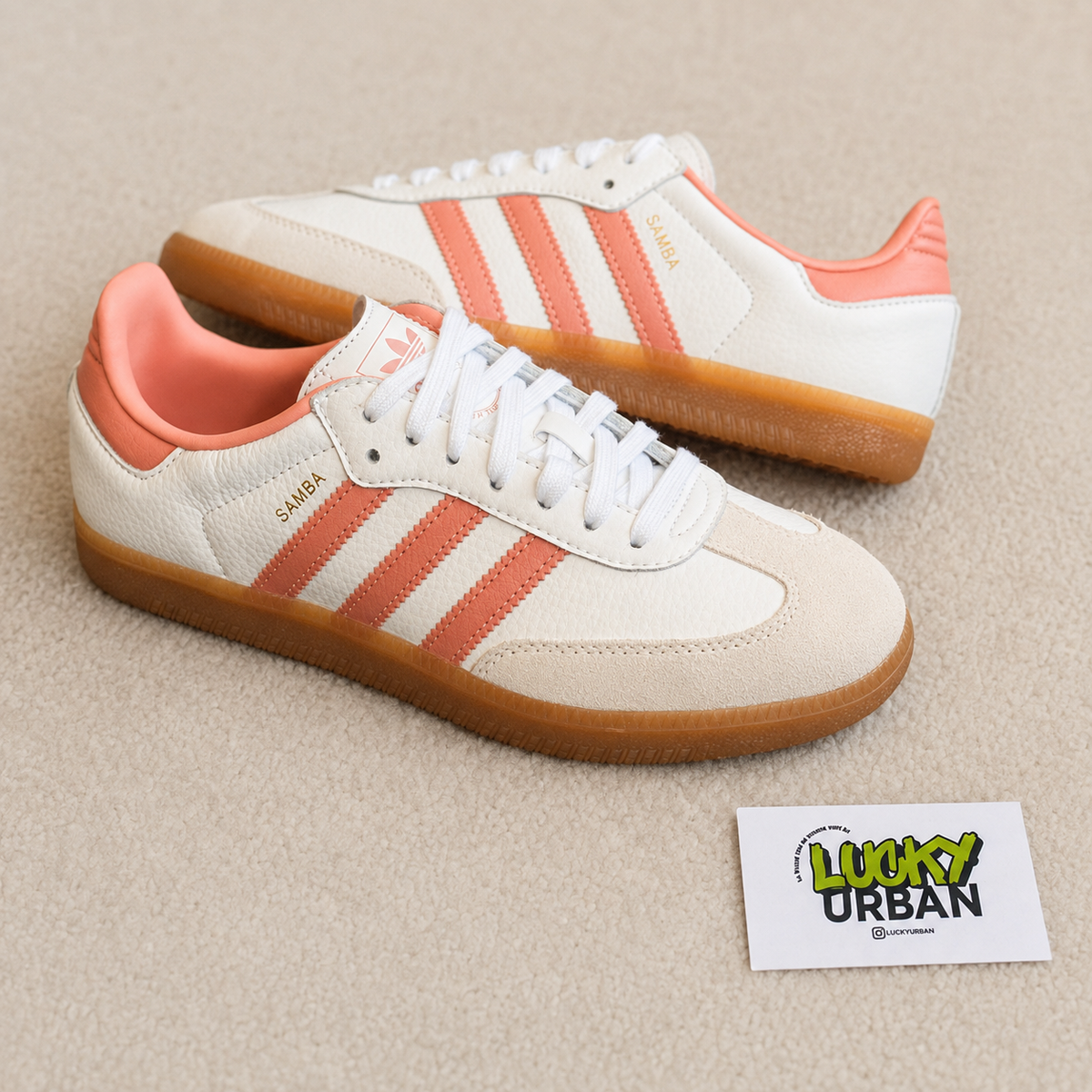 ADIDAS SAMBA BRANCO / ROSA