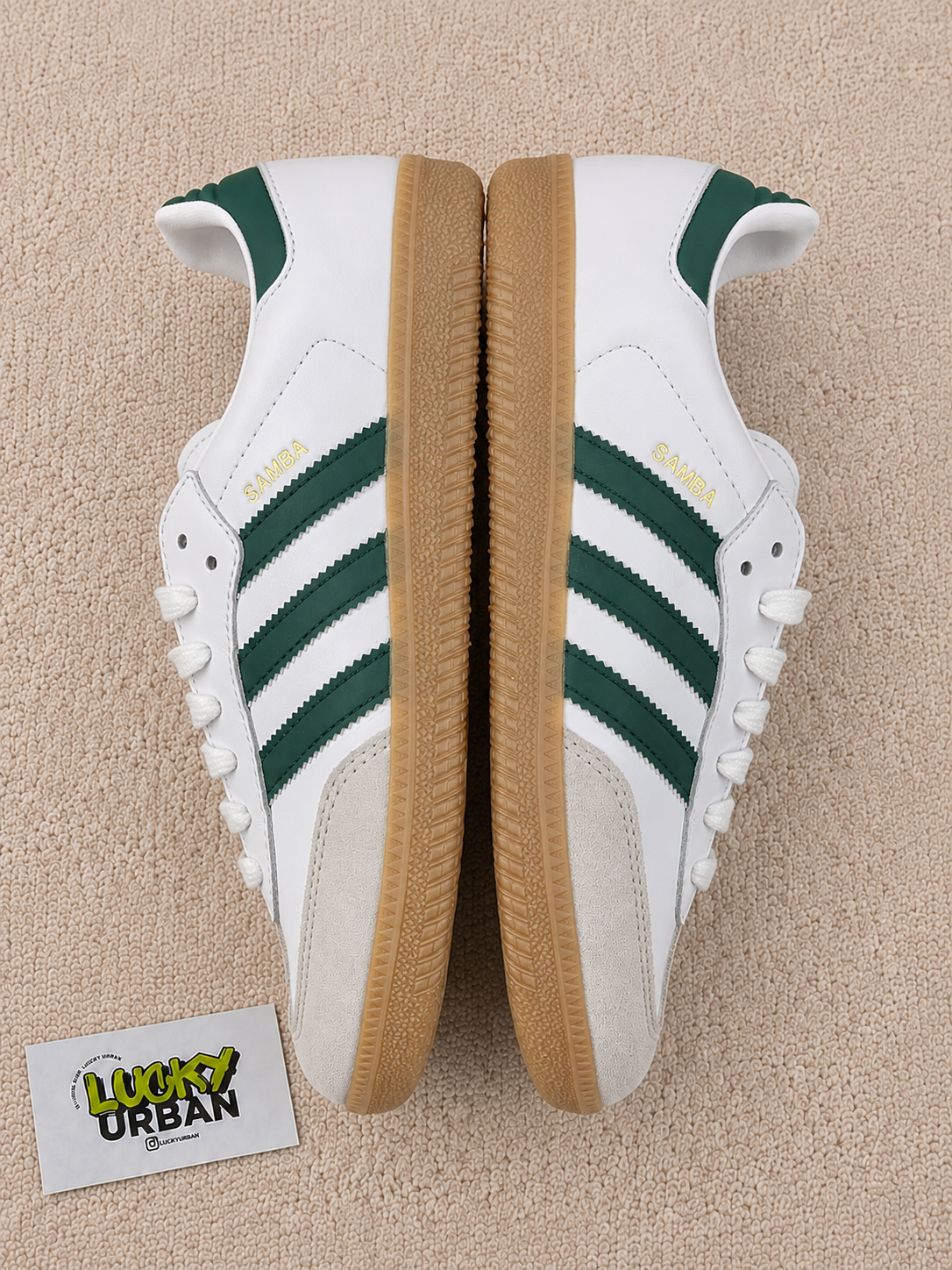 ADIDAS SAMBA BRANCO / VERDE