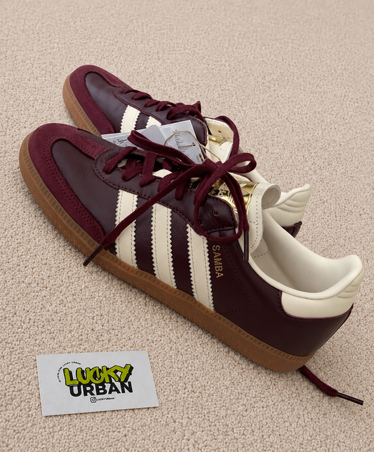 ADIDAS SAMBA BORDÔ / BRANCO