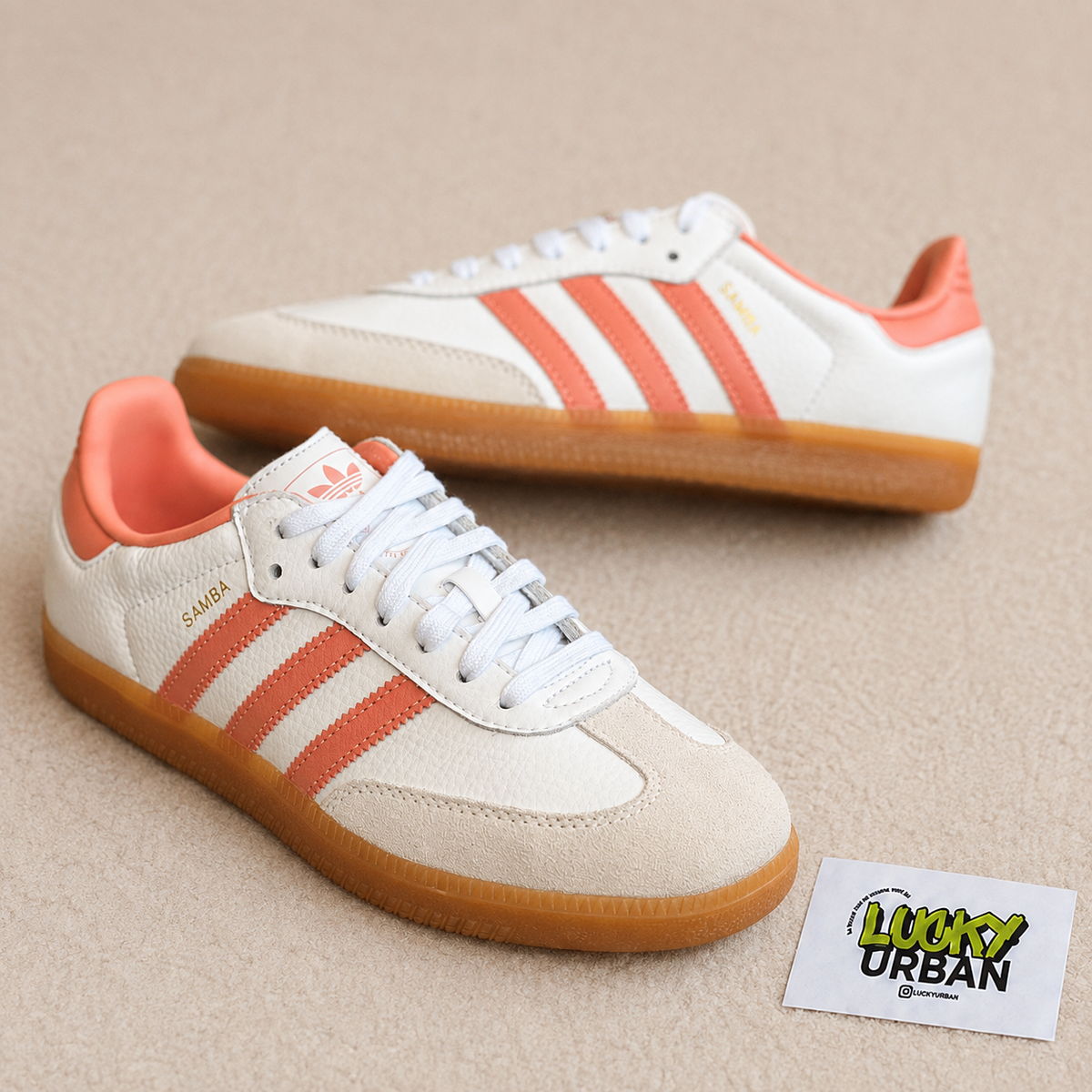 ADIDAS SAMBA BRANCO / ROSA