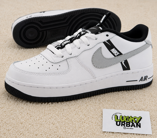 NIKE AIR FORCE 1 LOW BRANCO / CINZA / PRETO