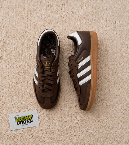 ADIDAS SAMBA CASTANHO / BRANCO