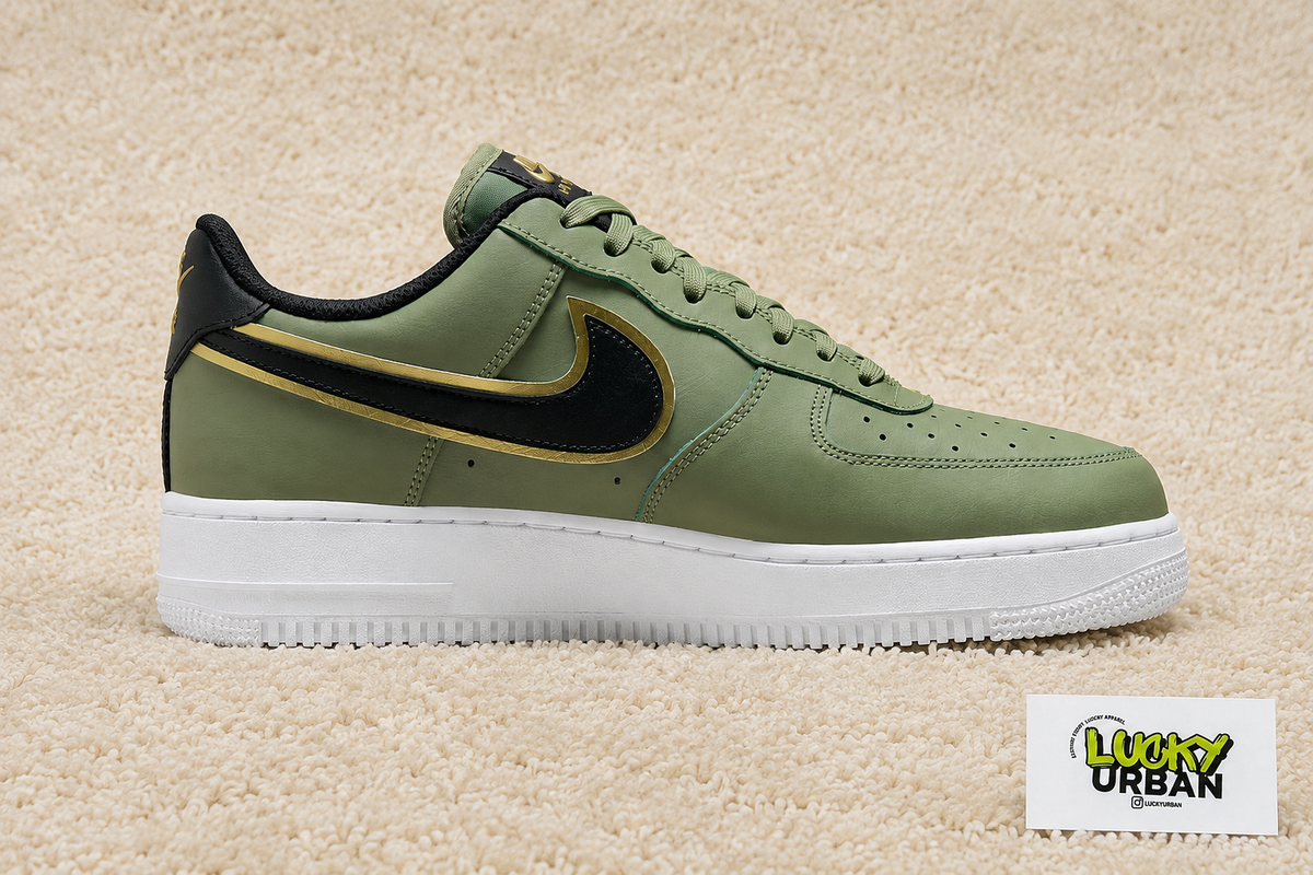NIKE AIR FORCE 1 LOW VERDE / DOURADO