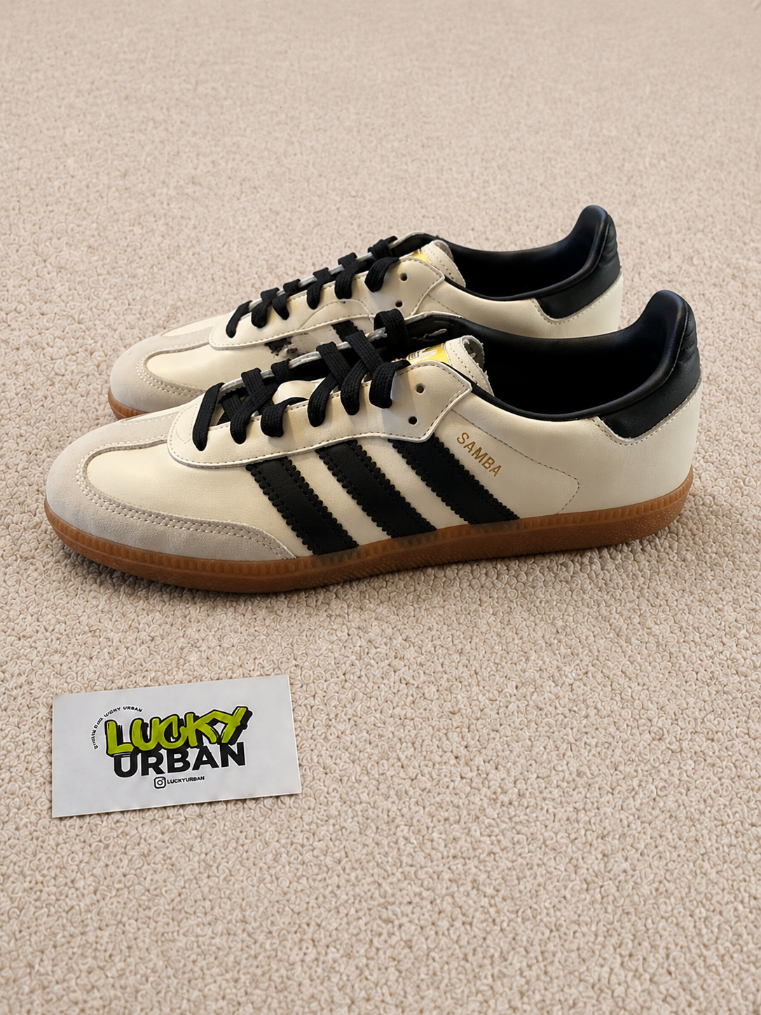 ADIDAS SAMBA BEGE / PRETO
