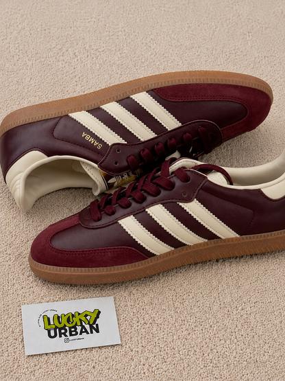 ADIDAS SAMBA BORDÔ / BRANCO