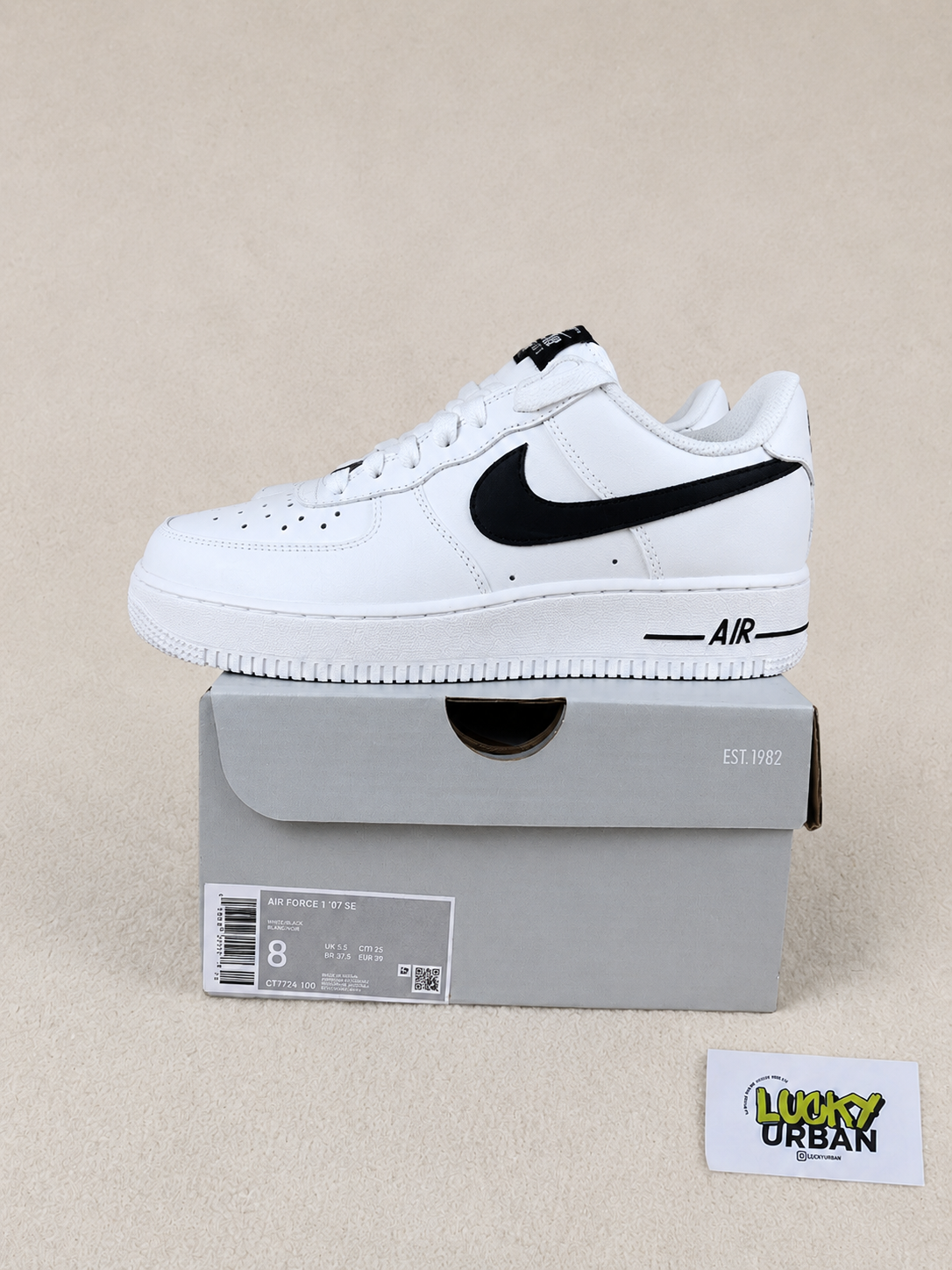 NIKE AIR FORCE 1 LOW BRANCO / PRETO