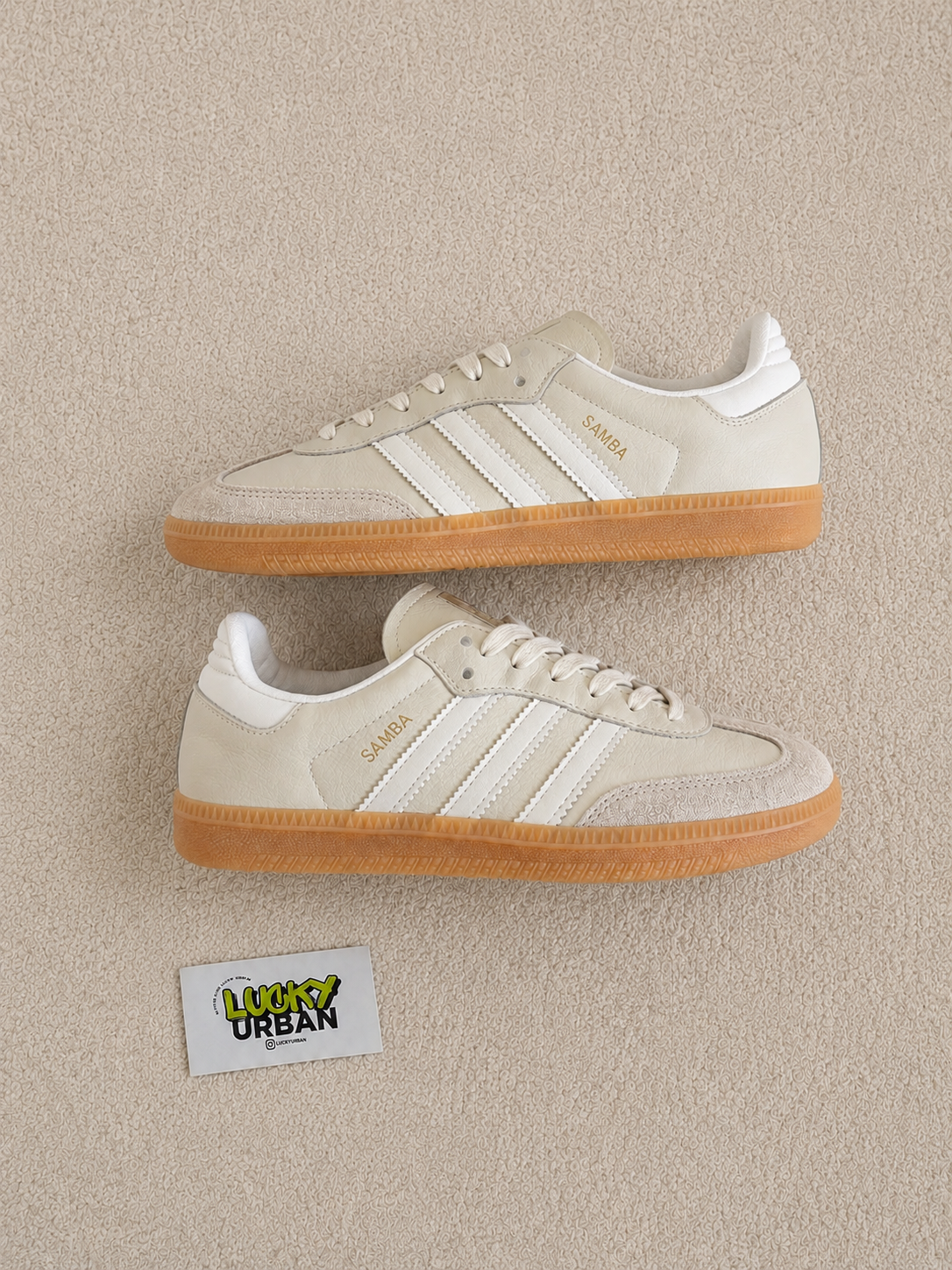 ADIDAS SAMBA BEGE / BRANCO