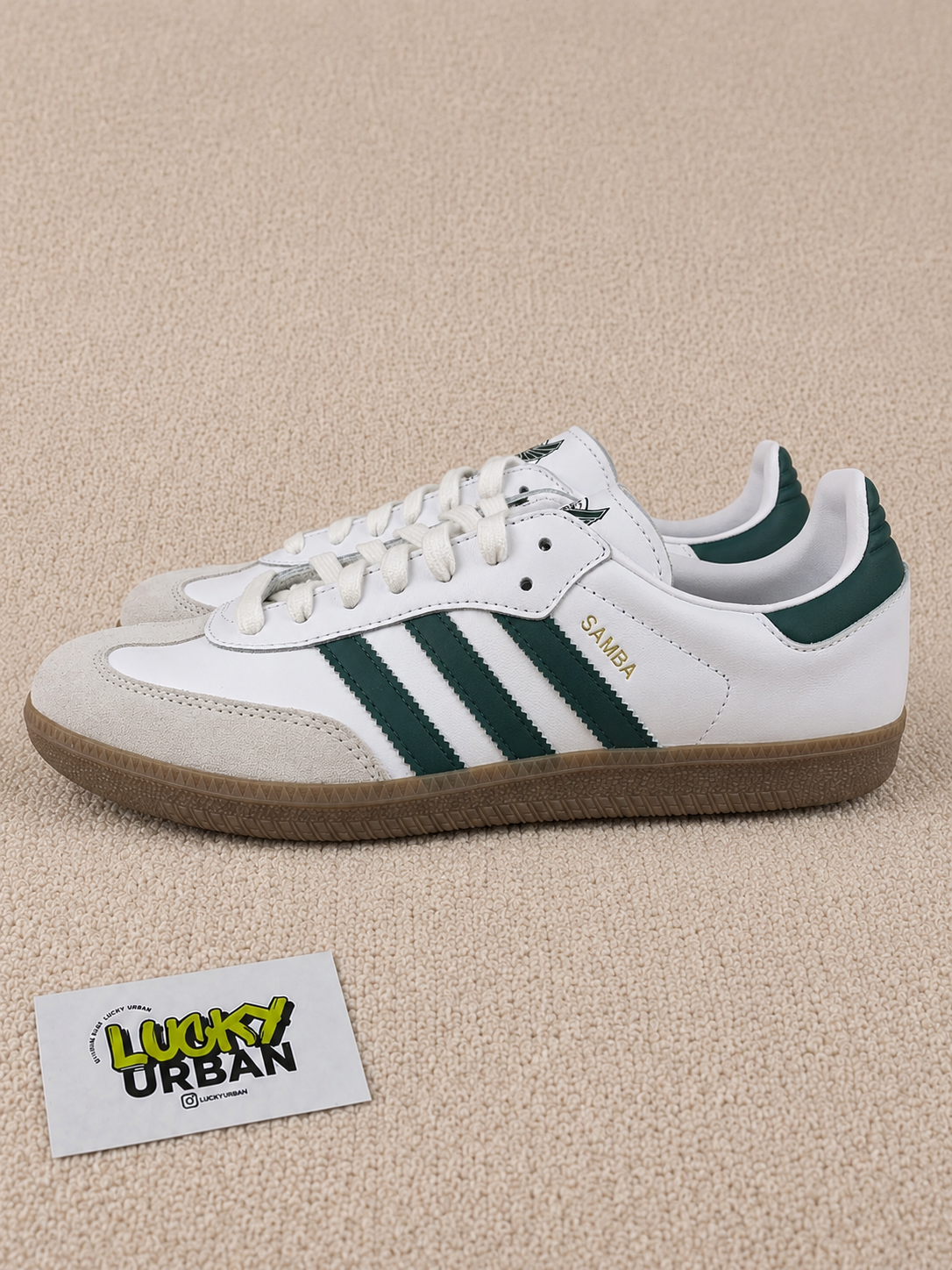 ADIDAS SAMBA BRANCO / VERDE